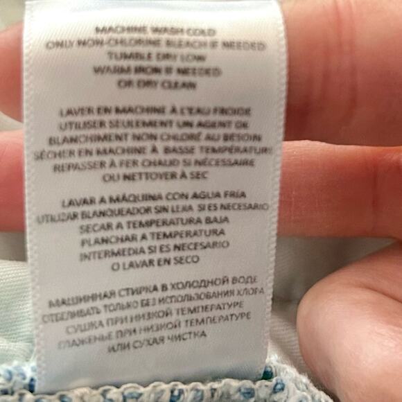 RE/DONE 70’s Stove Pipe high rise straight leg crop jean in light wash sz 32 - Picture 5 of 11